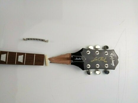 Elektrische gitaar Epiphone Les Paul Studio Ebony (Beschadigd) - 2