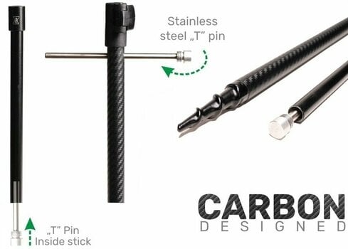 Držač štapa ZFISH Carbon Drill Bankstick 60-110cm - 5