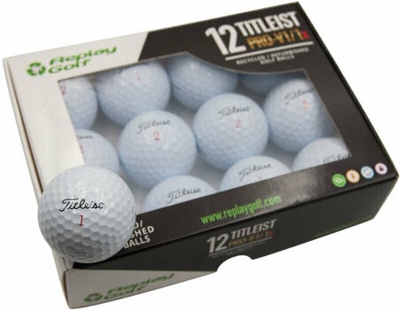 Použité golfové lopty Replay Golf Titleist Pro V1/Pro V1x Refurbished Golf Balls White 12 Pack - 5