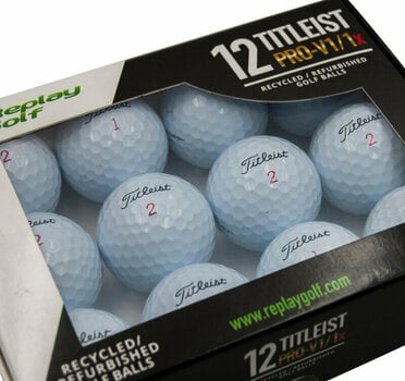 Použité golfové lopty Replay Golf Titleist Pro V1/Pro V1x Refurbished Golf Balls White 12 Pack - 6