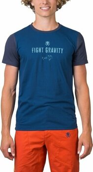 Ulkoilu t-paita Rafiki Granite T-Shirt Short Sleeve Ensign Blue/Ink S T-paita - 3