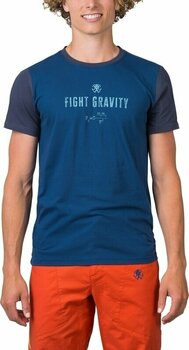 Outdoor T-shirt Rafiki Granite T-Shirt Short Sleeve Ensign Blue/Ink XL T-shirt - 3