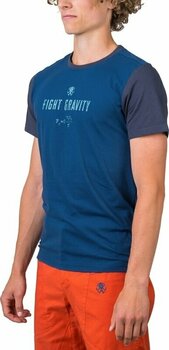 Outdoor T-shirt Rafiki Granite T-Shirt Short Sleeve Ensign Blue/Ink XL T-shirt - 5