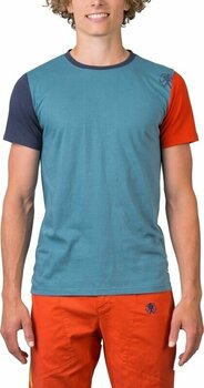 Camisa para exteriores Rafiki Granite Short Sleeve Brittany Blue/Ink/Clay M Camiseta - 3