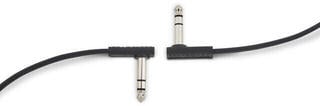 Cable de conexión RockBoard Flat TRS Negro/Angulado - Angulado - 1