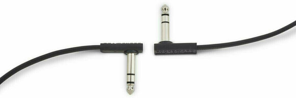 Cablu Patch, cablu adaptor RockBoard Flat TRS Negru 15 cm Oblic - Oblic - 2
