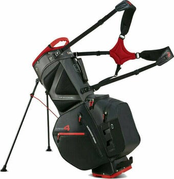Golf Bag Big Max Aqua Hybrid 4 Black/Charcoal/Red Golf Bag - 2