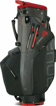 Golf Bag Big Max Aqua Hybrid 4 Black/Charcoal/Red Golf Bag - 4
