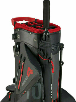 Stand Bag Big Max Aqua Hybrid 4 Black/Charcoal/Red Stand Bag - 10