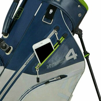 Stand Bag Big Max Aqua Hybrid 4 Navy/Grey/Lime Stand Bag - 11
