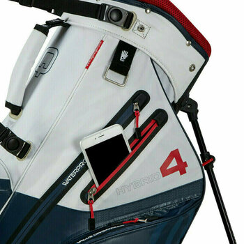 Stand Bag Big Max Aqua Hybrid 4 Navy/White/Red Stand Bag - 11