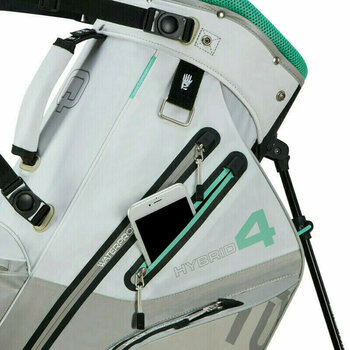 Borsa da golf Stand Bag Big Max Aqua Hybrid 4 White/Grey/Mint Borsa da golf Stand Bag - 11