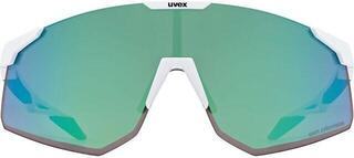 Cycling Glasses UVEX Pace Perform CV White Mat/Mirror Green Cycling Glasses - 1