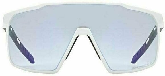 Cycling Glasses UVEX MTN Perform Small V White Mat/Variomatic Litemirror Blue Cycling Glasses - 2