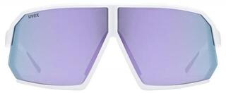 Sport Glasses UVEX Sportstyle 237 White Mat/Mirror Lavender Sport Glasses - 1