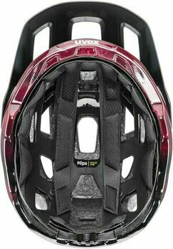 Cyklistická helma UVEX React Mips Black/Ruby Red Matt 52-56 Cyklistická helma - 5