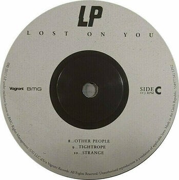 Vinyl Record LP (Artist) - Lost On You (Opaque Gold Coloured) (2 x 12" Vinyl) - 9