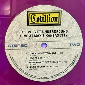 Vinyl Record The Velvet Underground - Live At Max's Kansas City (Magenta & Orchid Coloured) (2 x 12" Vinyl) - 4