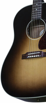 Guitare Dreadnought acoustique-électrique Gibson J-45 Standard Vintage Sunburst - 4