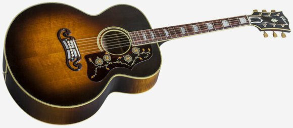 Guitare Jumbo acoustique-électrique Gibson SJ-200 Vintage Sunburst - 6