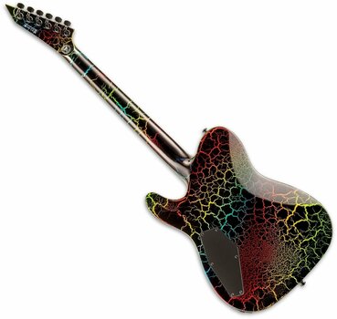 Elektromos gitár ESP LTD Eclipse '87 NT Rainbow Crackle - 2