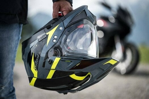 Helmet Nolan N70-2 X Skyfall N-Com Slate Grey Yellow/Black XL Helmet - 5