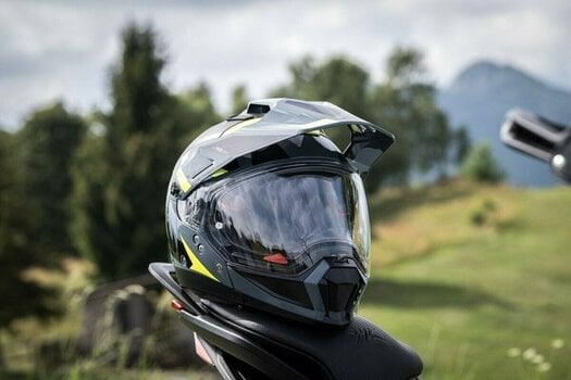 Helmet Nolan N70-2 X Skyfall N-Com Slate Grey Yellow/Black XL Helmet - 8