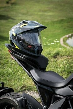 Helmet Nolan N70-2 X Stunner N-Com Flat Black Orange/Antracite M Helmet - 7