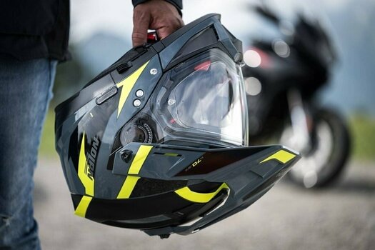 Helm Nolan N70-2 X Skyfall N-Com Slate Grey Yellow/Black XS Helm - 5