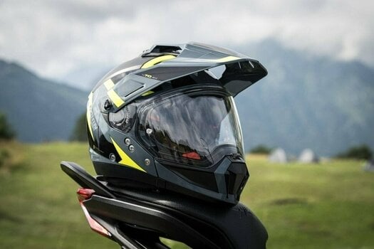 Helmet Nolan N70-2 X Skyfall N-Com Slate Grey Yellow/Black L Helmet - 6