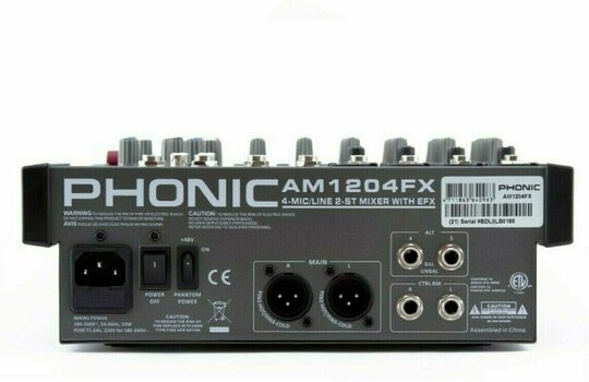 Analoges Mischpult Phonic AM1204FX - 2