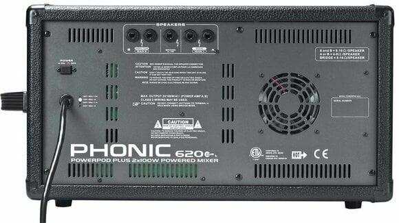 Mixer cu amplificare Phonic Powerpod 620 Plus - 2