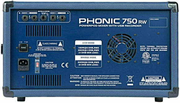 Power Mixer Phonic Powerpod 750RW Power Mixer - 2