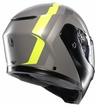 Helmet AGV Streetmodular Matt Grey/Black/Yel Fluo L Helmet - 6