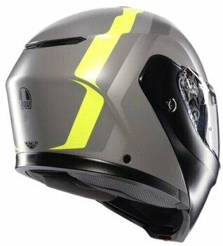 Helmet AGV Streetmodular Matt Grey/Black/Yel Fluo M Helmet - 6