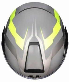 Helmet AGV Streetmodular Matt Grey/Black/Yel Fluo M Helmet - 7