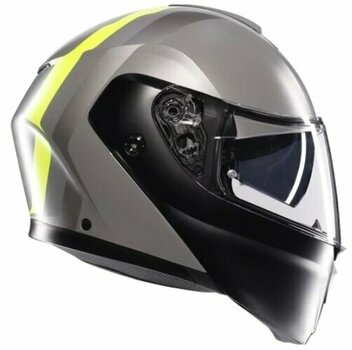 Čelada AGV Streetmodular Matt Grey/Black/Yel Fluo S Čelada - 3