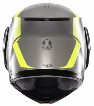 Helmet AGV Streetmodular Matt Grey/Black/Yel Fluo S Helmet - 5