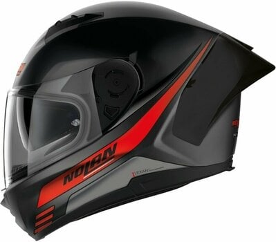 Helm Nolan N60-6 Sport Outset Flat Black Red M Helm - 2