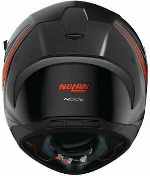 Helm Nolan N60-6 Sport Outset Flat Black Red M Helm - 3