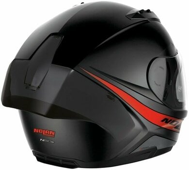 Helm Nolan N60-6 Sport Outset Flat Black Red M Helm - 4
