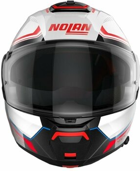 Helm Nolan N100-6 Surveyor N-Com Metal White Blue/Red/Black L Helm - 4