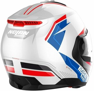 Helmet Nolan N100-6 Surveyor N-Com Metal White Blue/Red/Black 2XL Helmet - 5