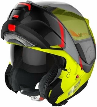 Helmet Nolan N100-6 Paloma N-Com Led Yellow Red/Silver/Black S Helmet - 2