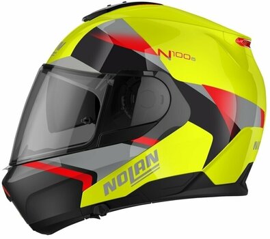 Capacete Nolan N100-6 Paloma N-Com Led Yellow Red/Silver/Black S Capacete - 3