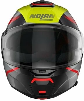 Helm Nolan N100-6 Paloma N-Com Led Yellow Red/Silver/Black M Helm - 4