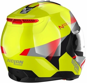 Helm Nolan N100-6 Paloma N-Com Led Yellow Red/Silver/Black 2XL Helm - 5