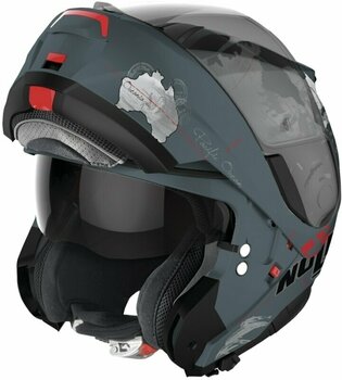Helmet Nolan N100-6 Legend C.Checa N-Com Slate Grey C.Checa/White 3XL XS Helmet - 2