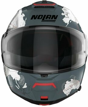 Helmet Nolan N100-6 Legend C.Checa N-Com Slate Grey C.Checa/White 3XL XS Helmet - 4