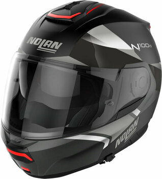 Helmet Nolan N100-6 Paloma N-Com Flat Black Silver 3XL Helmet - 3